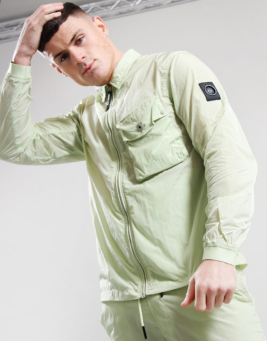 marshall-artist-nylon-krinkle-overshirt-lime-1 164510