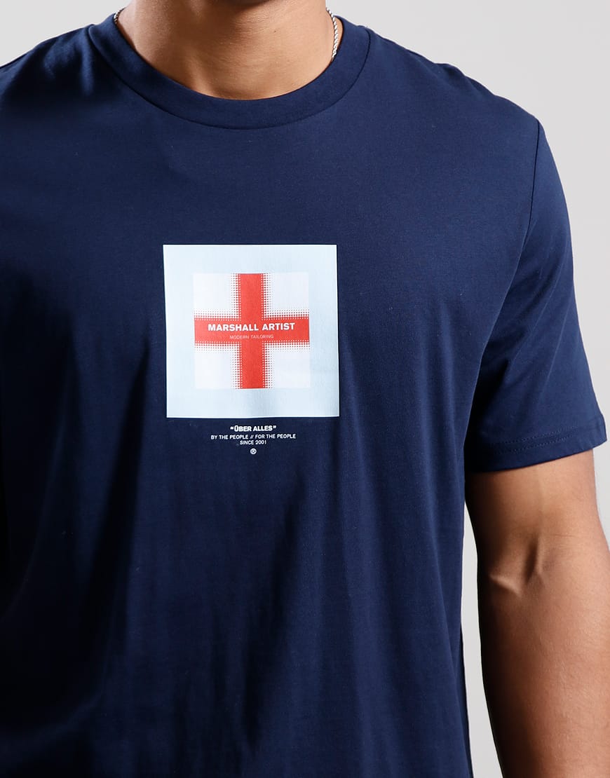 England Über Alles 24 T-Shirt // Navy - Image 3