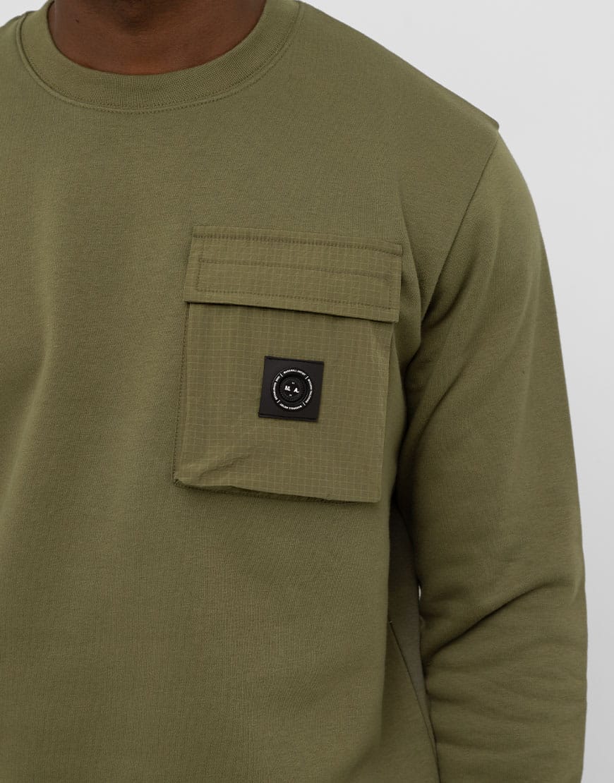 Nevado Crew Sweat // Khaki - Image 3