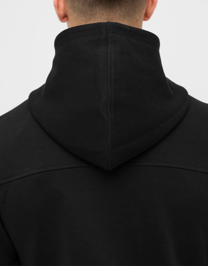 Panaro Pique Full Zip Hoodie // Black - Image 6