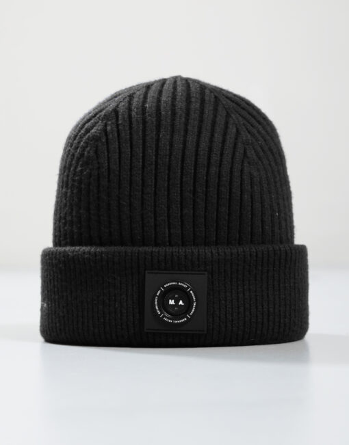 Siren Cable Knit Beanie Hat // Black