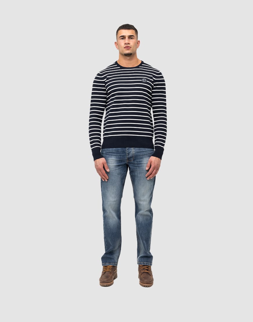 Stockholm Crew Knit // Navy - Image 7