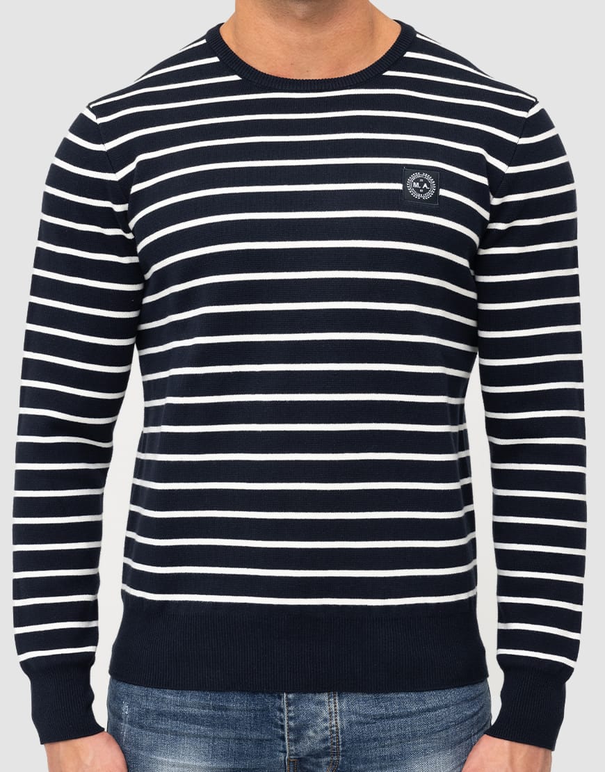 Stockholm Crew Knit // Navy - Image 6