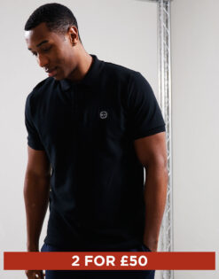 Marchio Polo Shirt // Black