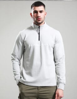 Coastal Erosion 1/4 Zip Sweat // Dove Grey