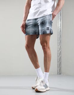Shadow Check Swimshort // Navy