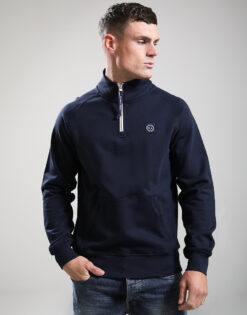 Foundation 1/4 Zip Sweat // Navy