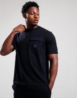 Aksu Contrast Pocket T-Shirt // Black