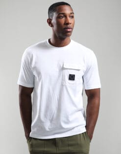 Aksu Contrast Pocket T-Shirt // White