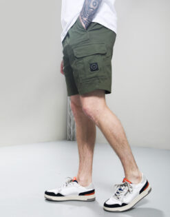 Gabardine Cargo Shorts // Sage