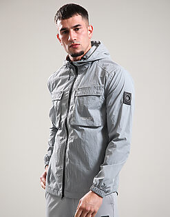 Crux Hooded Overshirt // Monument Grey