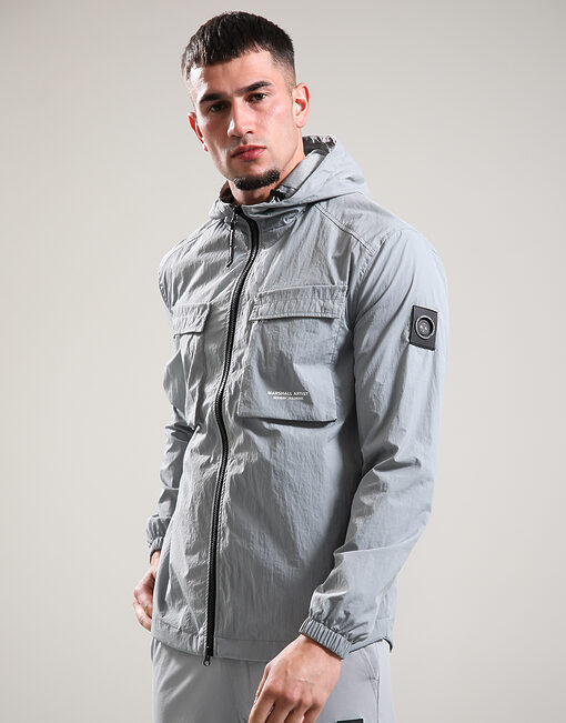 Crux Hooded Overshirt // Monument Grey