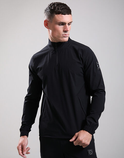 Lennox 1/4 Zip Jacket // Black