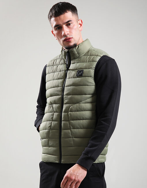 Oakdale Bubble Vest // Khaki