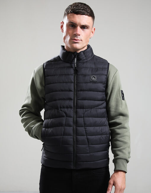 Oakdale Bubble Vest // Black