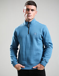 Marchio 1/4 Zip Sweat // Teal