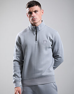 Marchio 1/4 Zip Sweat // Monument Grey