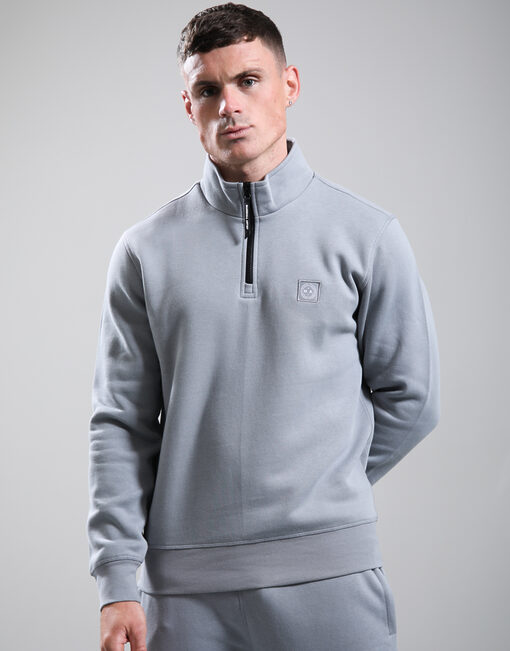 Marchio 1/4 Zip Sweat // Monument Grey