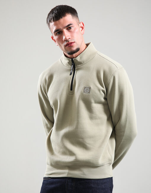 Marchio 1/4 Zip Sweat // Dark Stone