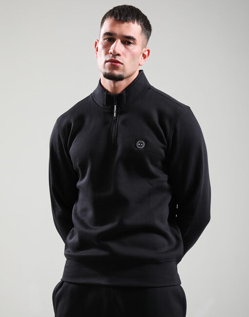Marchio 1/4 Zip Black Black