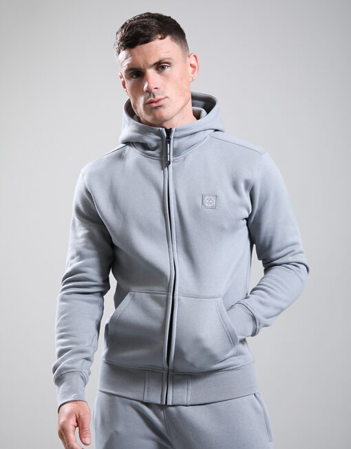 Marchio Full Zip Hoodie // Monument Grey