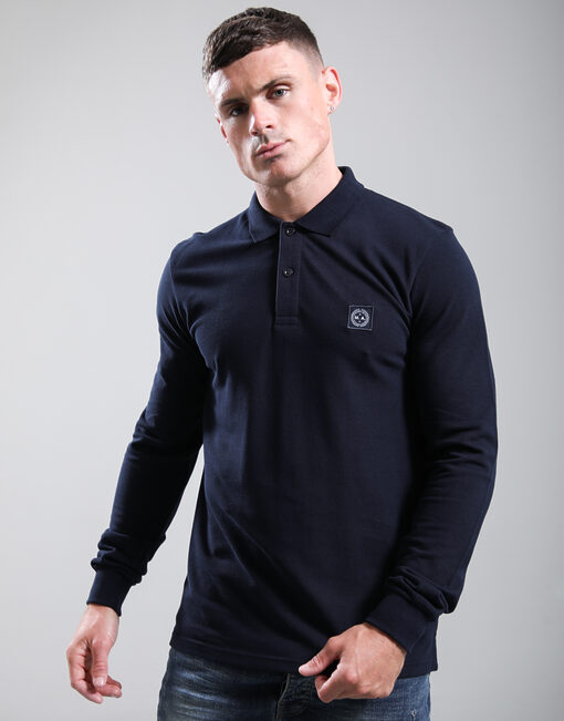 Marchio LS Polo Shirt // Navy