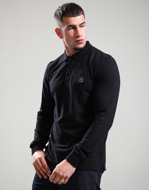 Marchio LS Polo Shirt // Black