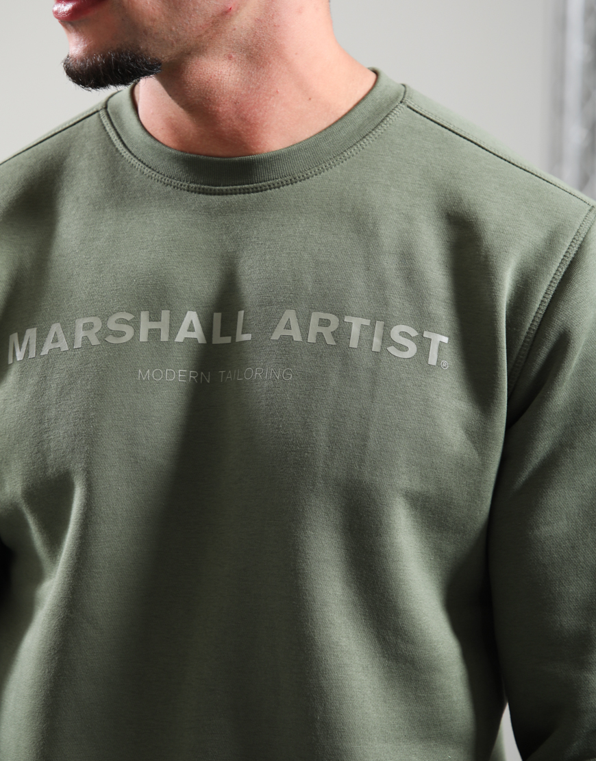 Tonal Stampa Logo Crew // Moss - Image 3