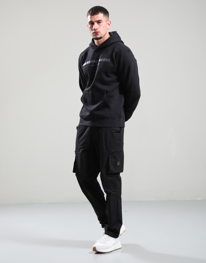 Tonal Stampa Logo Hoodie // Black - Image 4
