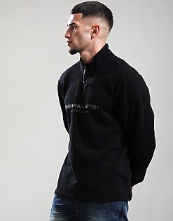 Microsphere 1/4 Zip Sweat // Black