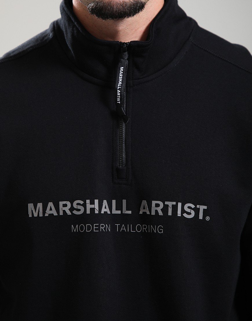 Microsphere 1/4 Zip Sweat // Black - Image 3