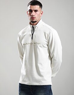 Microsphere 1/4 Zip Sweat // Ecru