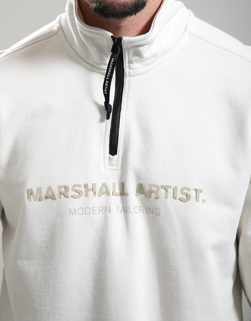 Microsphere 1/4 Zip Sweat // Ecru - Image 3