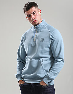 Foundation 1/4 Zip // Steel Blue