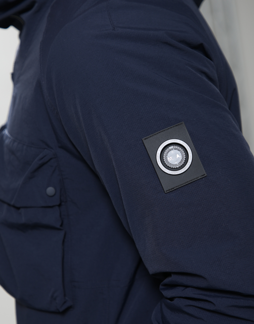 Waverton 1/4 Zip Ripstop // Navy - Image 3