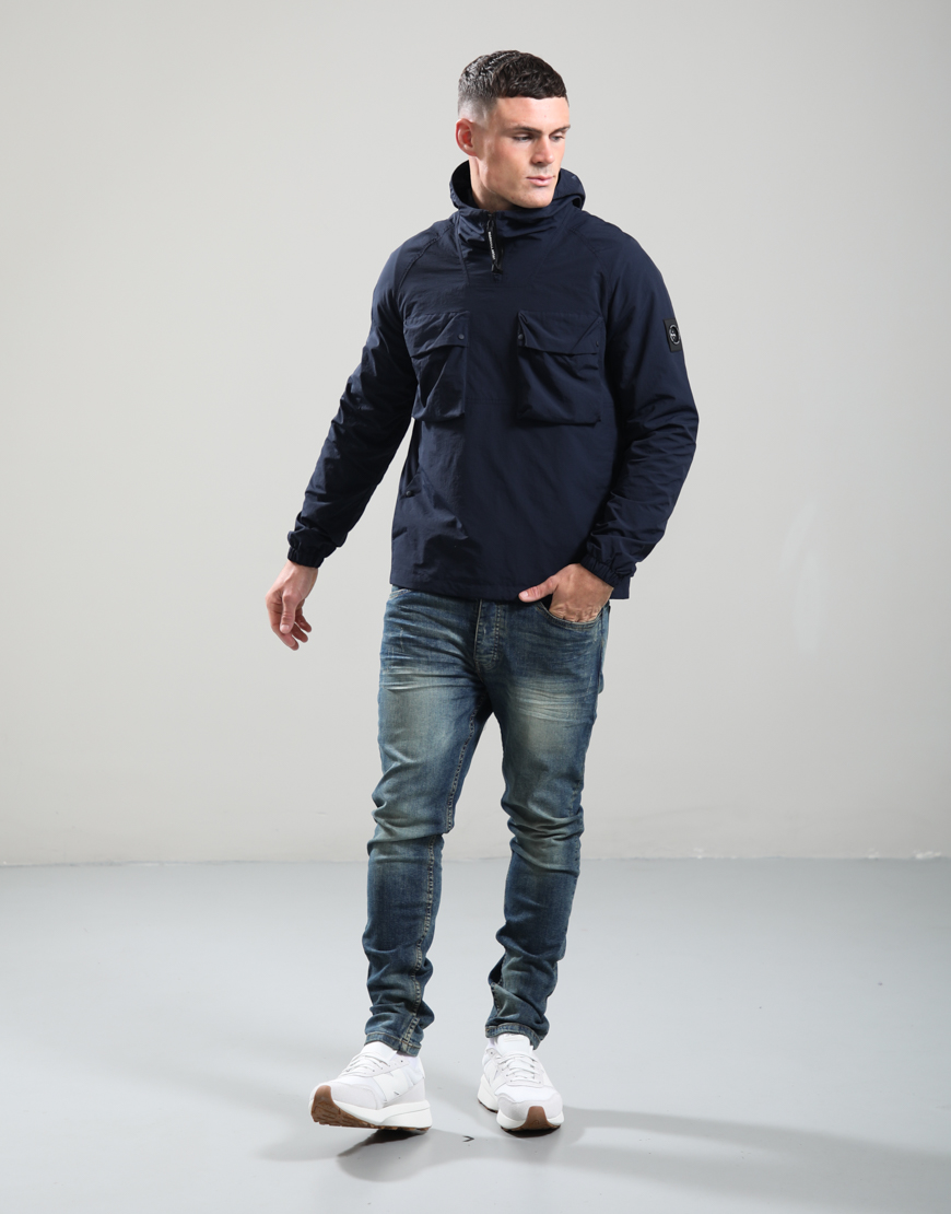 Waverton 1/4 Zip Ripstop // Navy - Image 4