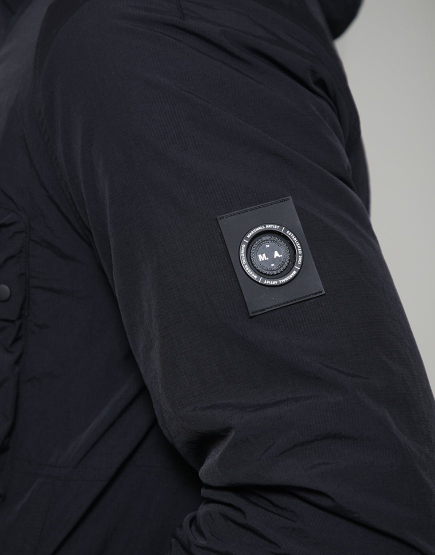 Waverton 1/4 Zip Ripstop // Black - Image 3