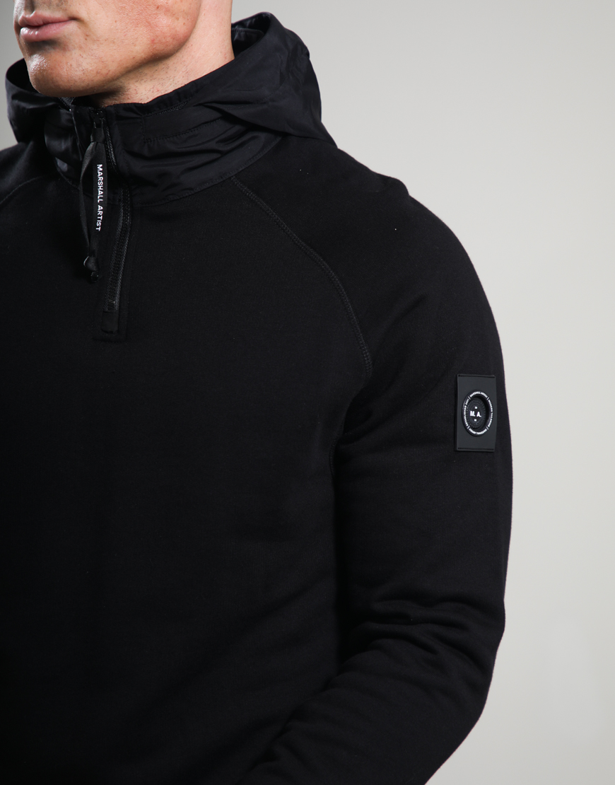 Stanford 1/4 Zip Sweat // Black - Image 3