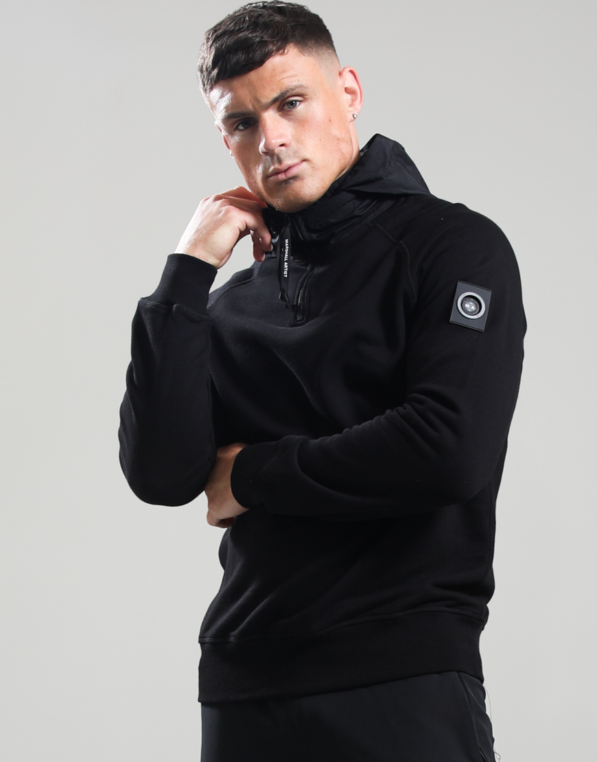 Stanford 1/4 Zip Sweat // Black