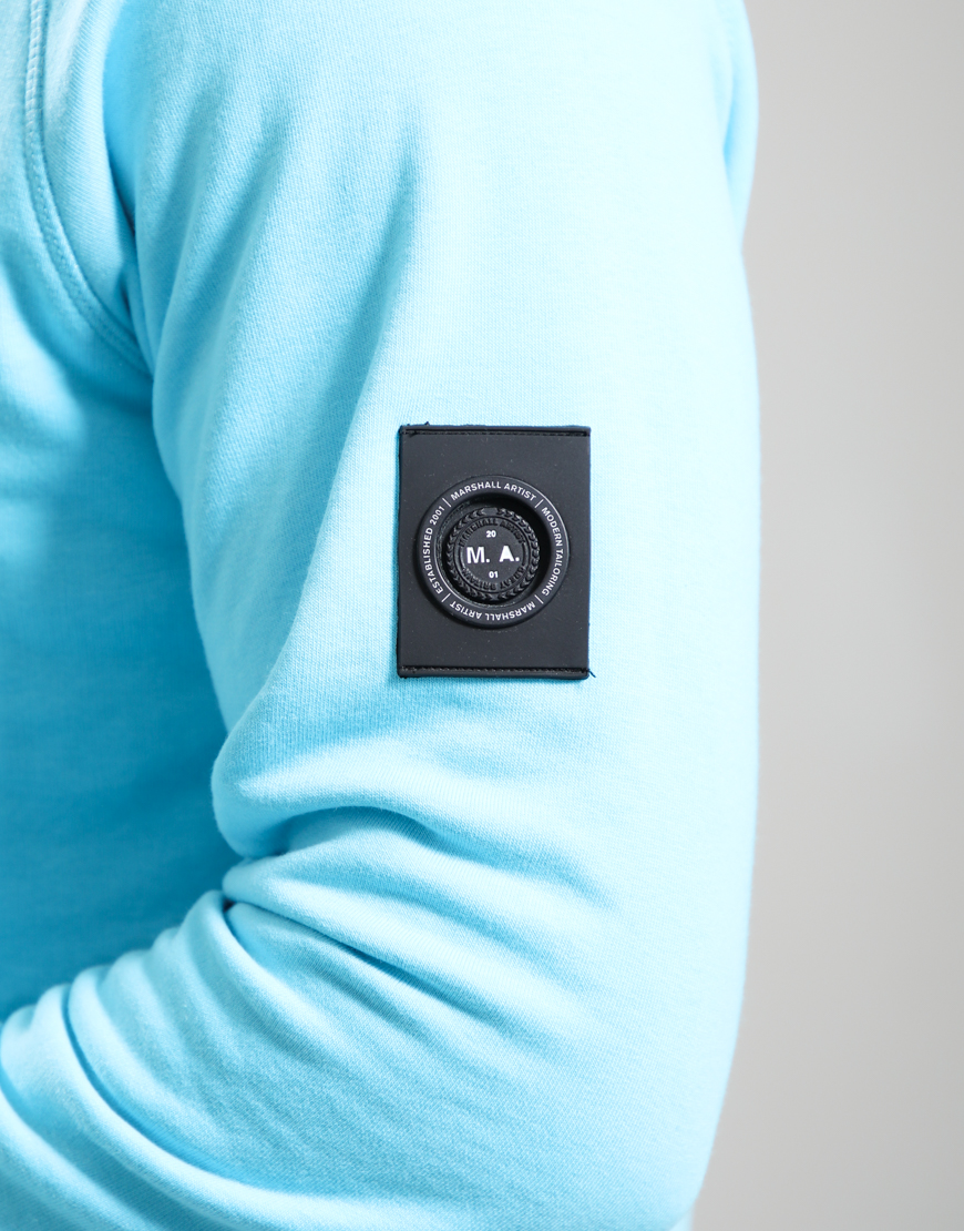 Siren 1/4 Zip Sweat // Cyan - Image 3