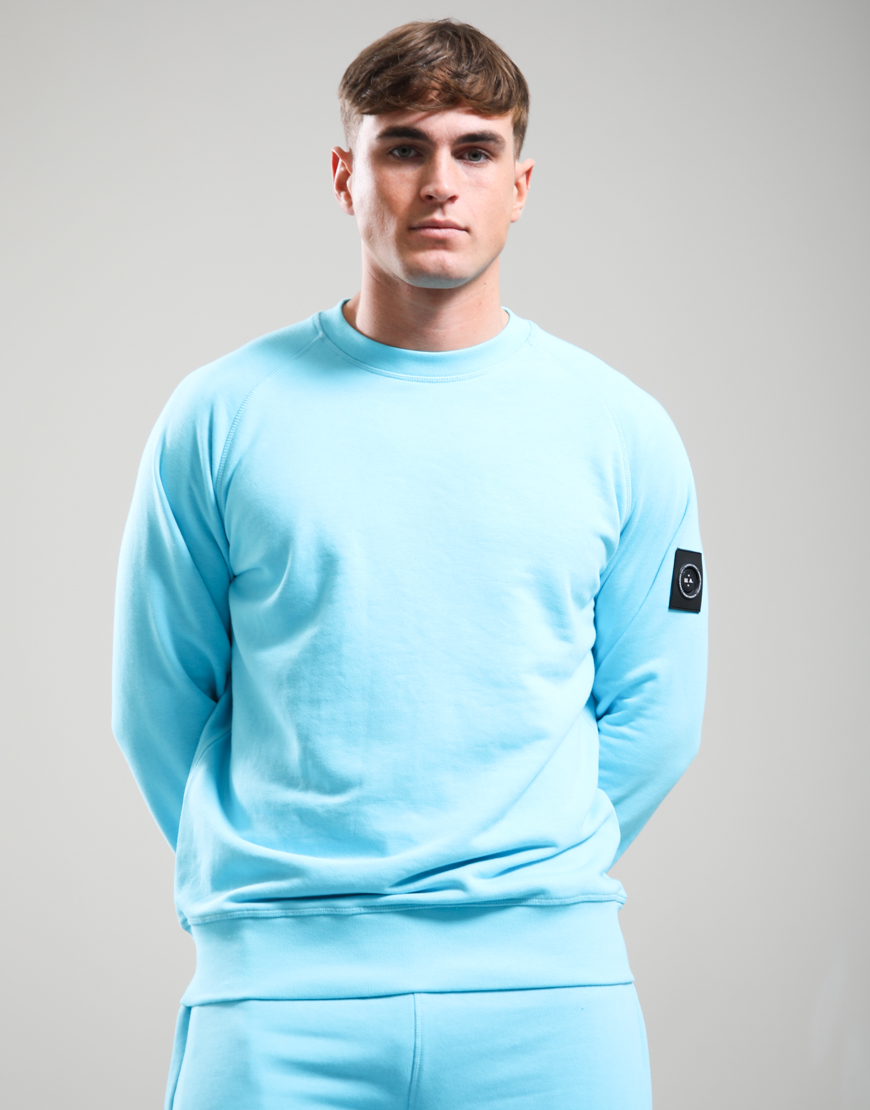 Siren Crew Neck Sweat // Cyan