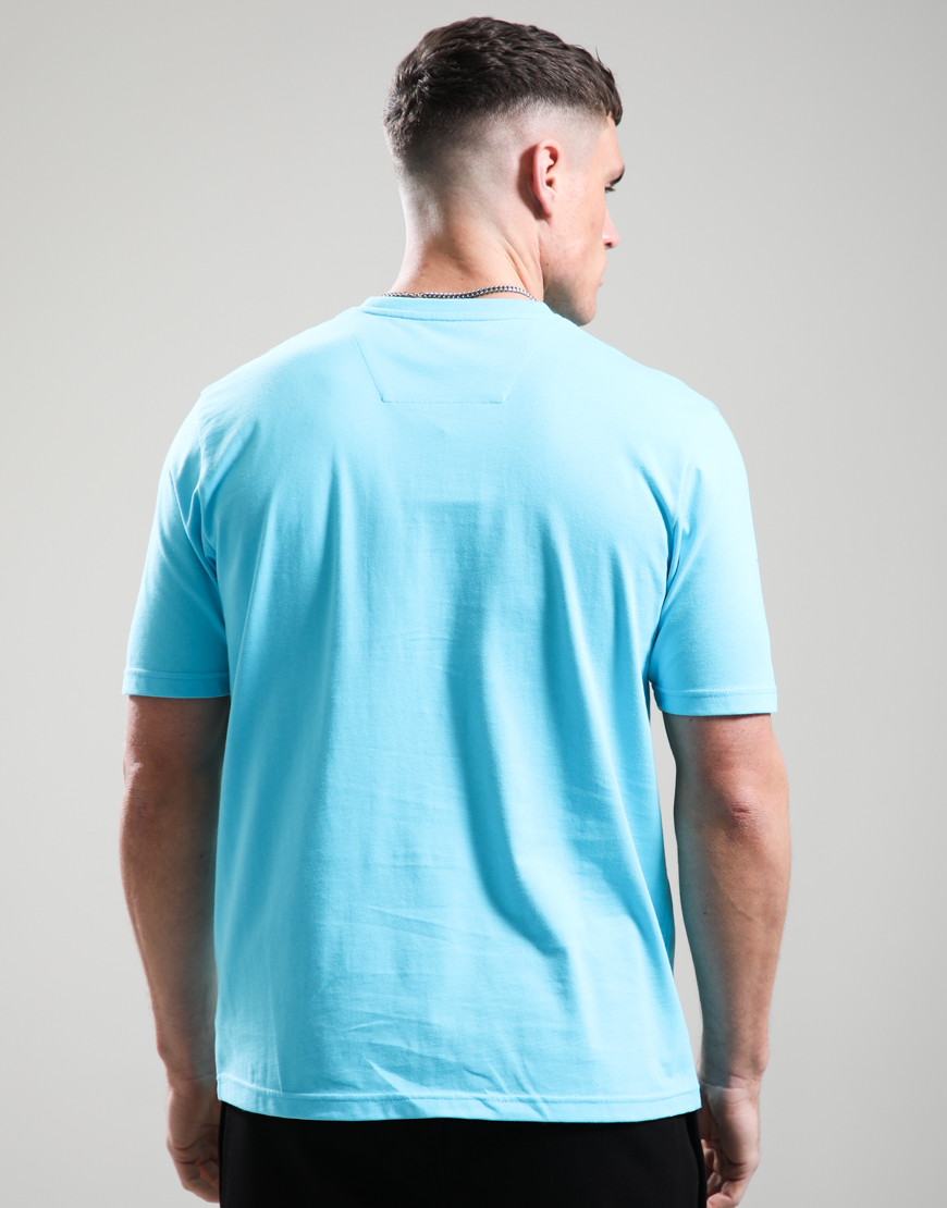 Alternative view of Delta T-Shirt // Cyan