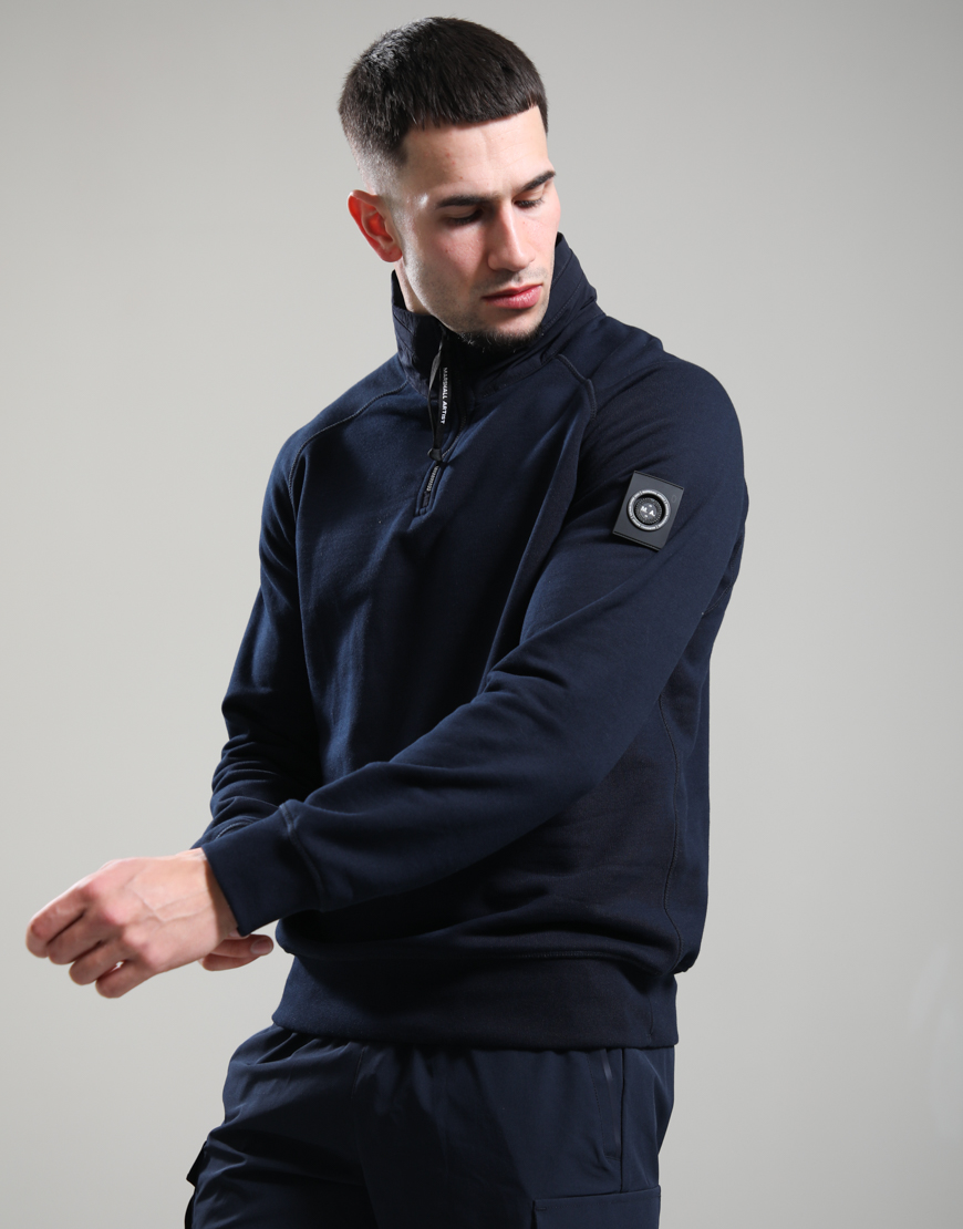 Stanford 1/4 Zip Sweat // Navy