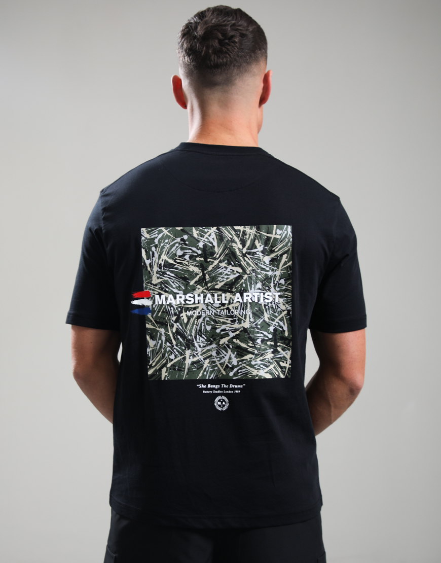 She Bangs The Drums T-Shirt // Black