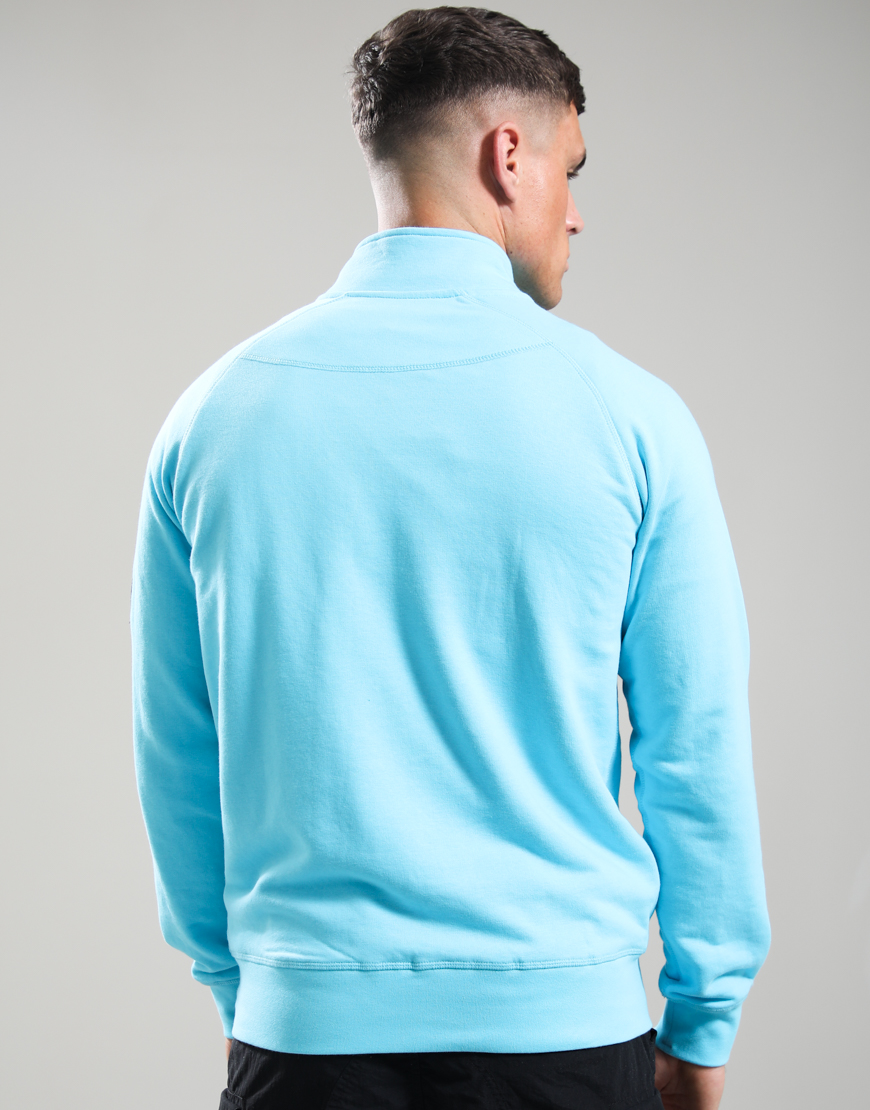 Alternative view of Siren 1/4 Zip Sweat // Cyan
