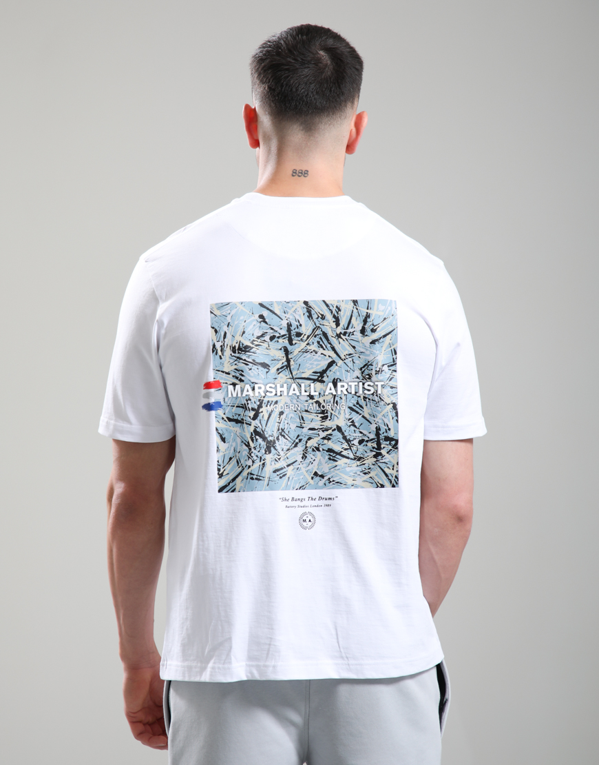 She Bangs The Drums T-Shirt // White