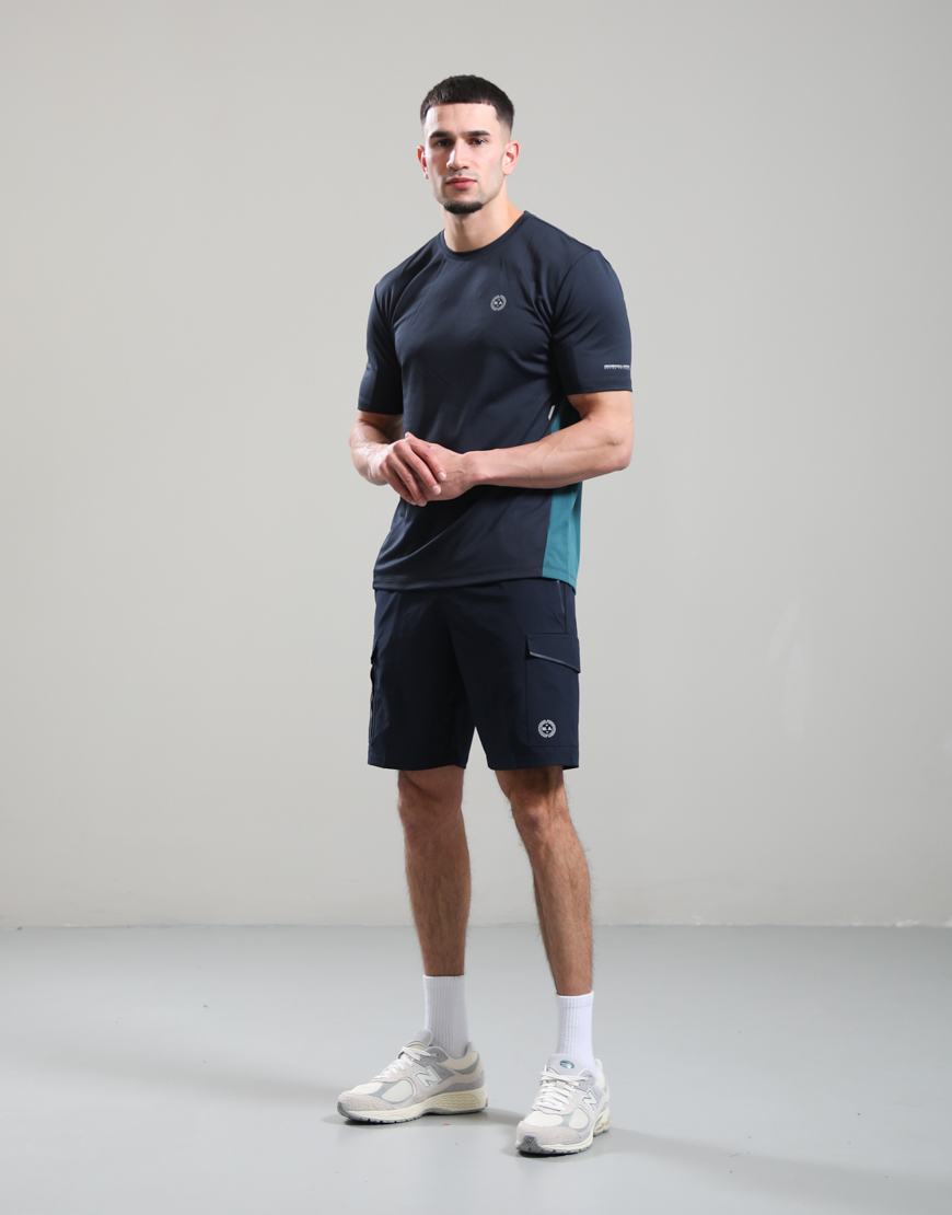 Contour T-Shirt // Navy/Teal - Image 5