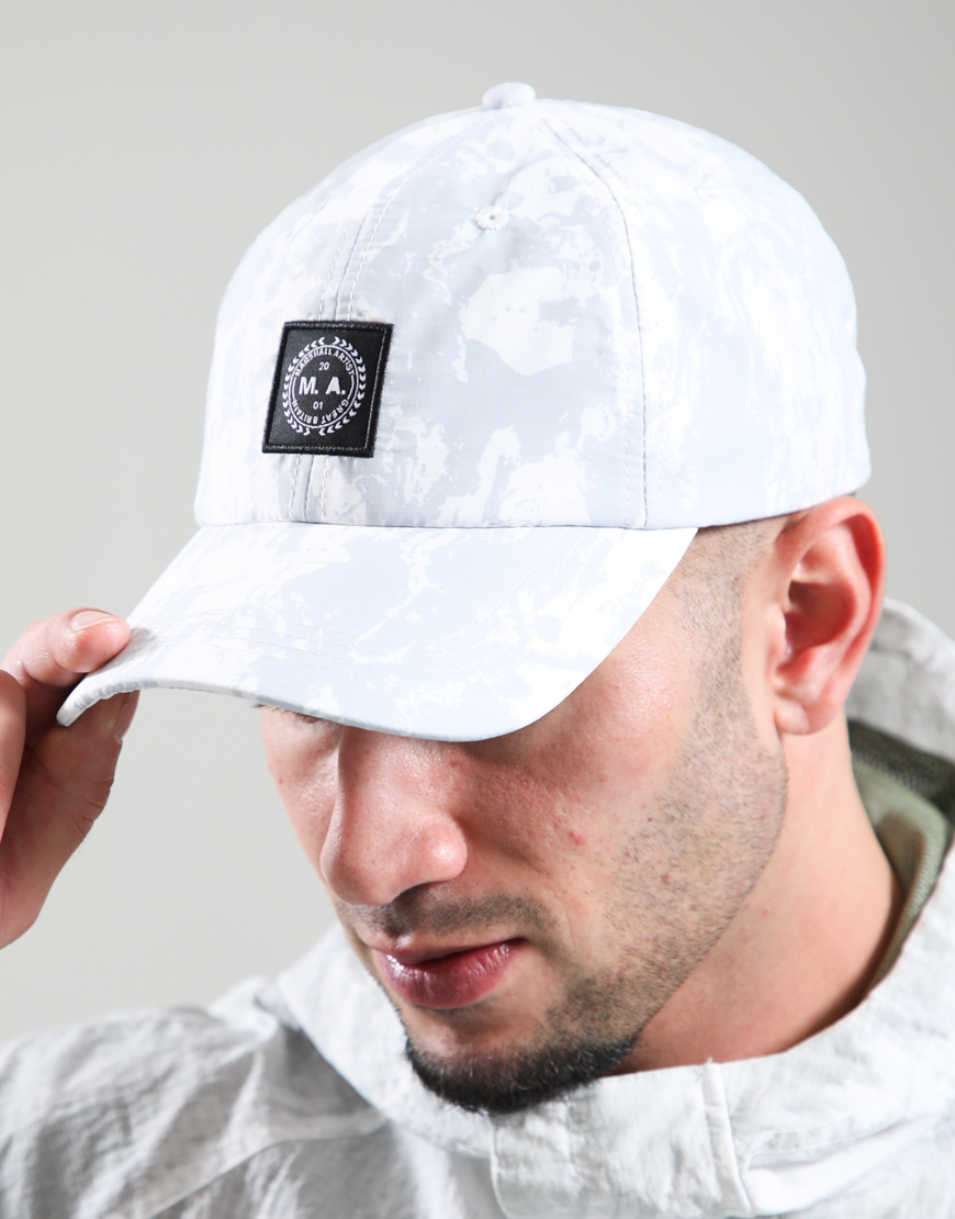 Camo Woven Badge Cap // White Camo