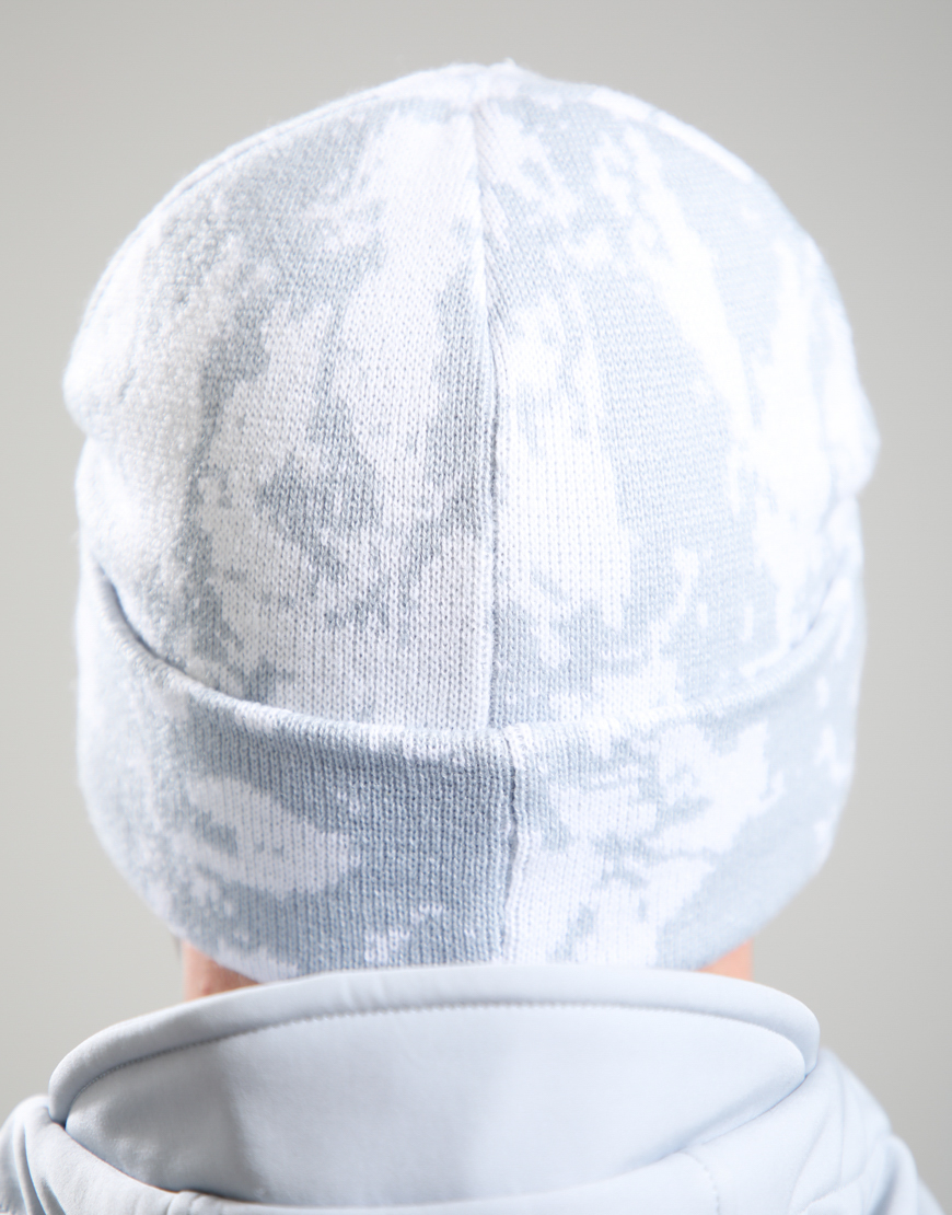 Alternative view of Jacquard Beanie // White Camo