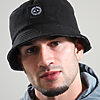 Camo Fleece Reversible Bucket Hat // Black Camo - Image 3
